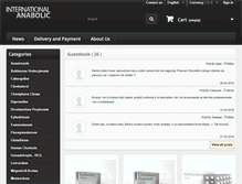 Tablet Screenshot of international-anabolic.com